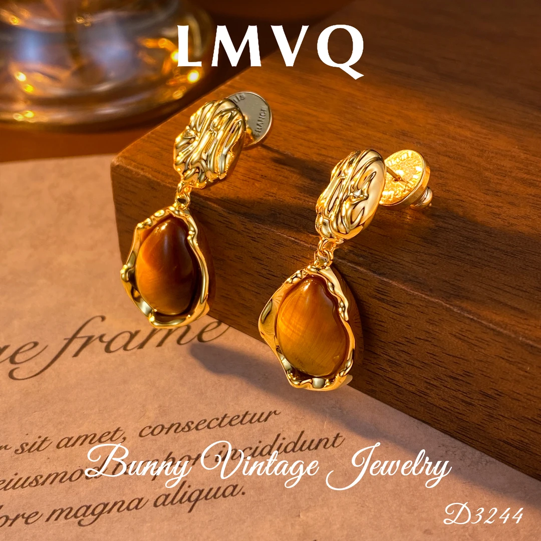 D3244 法★【香榭落日】秋冬 LMVQ 罗曼维奇 耳钉