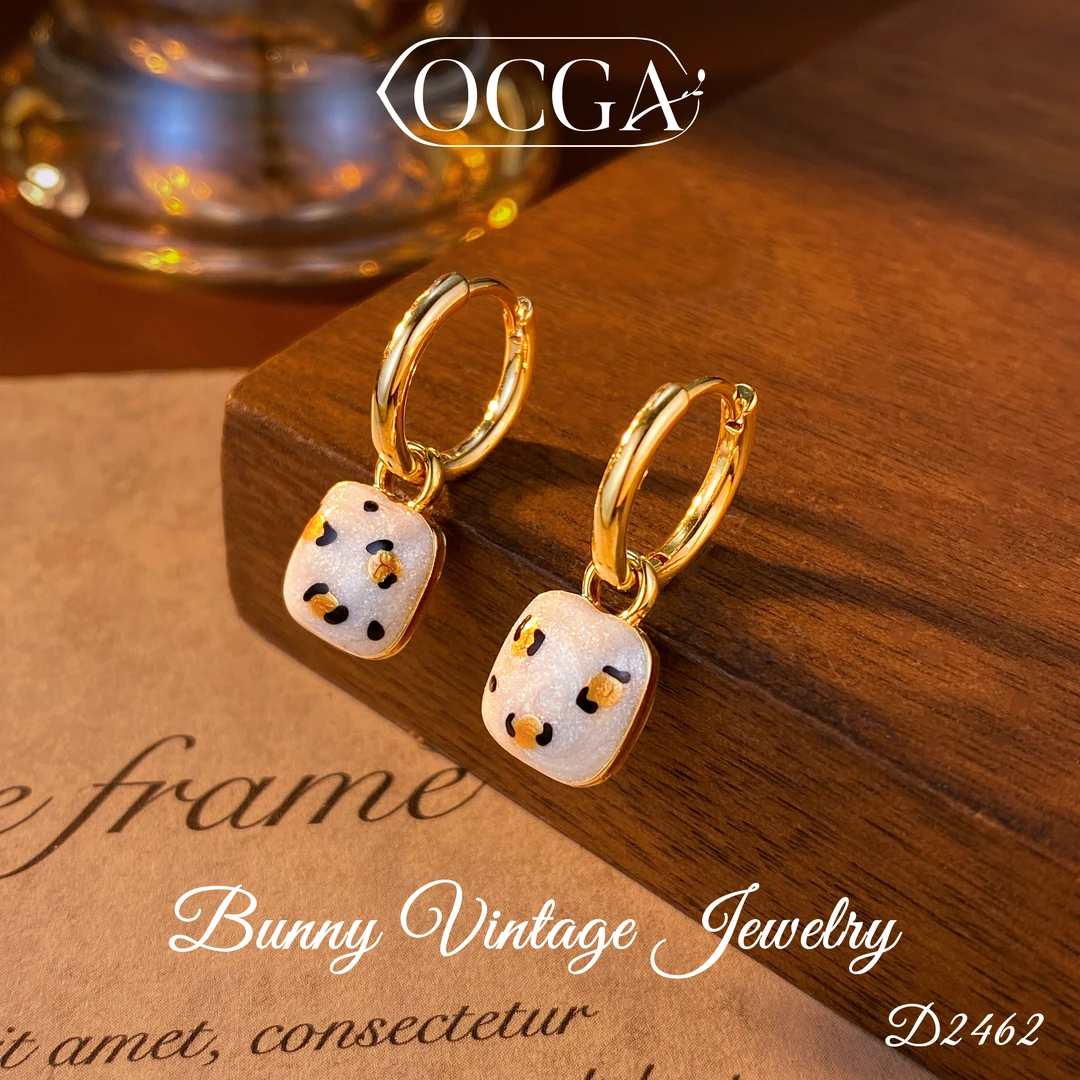 D2462 法★【奶油面包】秋冬OCGA 欧斯伽斯 限定 耳环