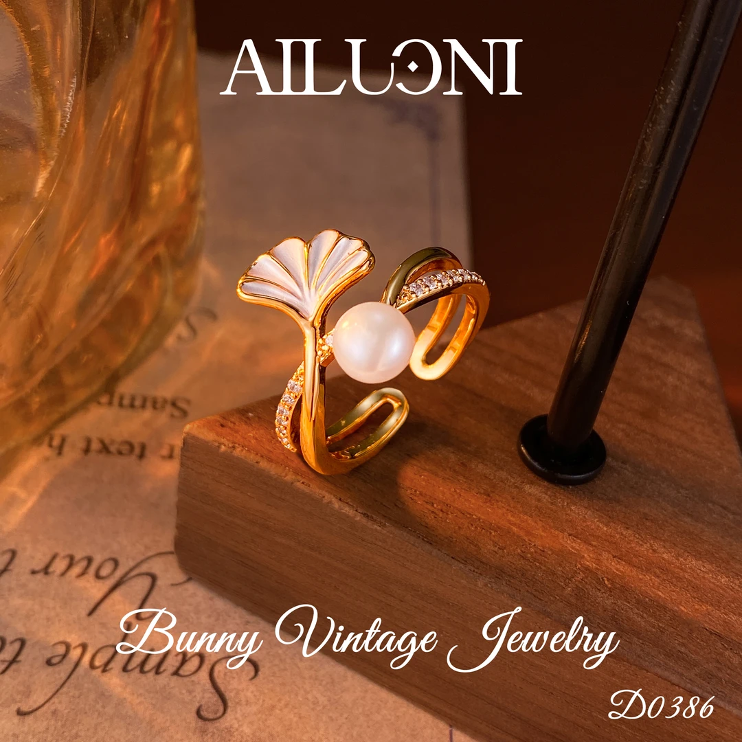 D0386 法★【银杏春秋】秋冬AILUONI 爱洛妮 戒指