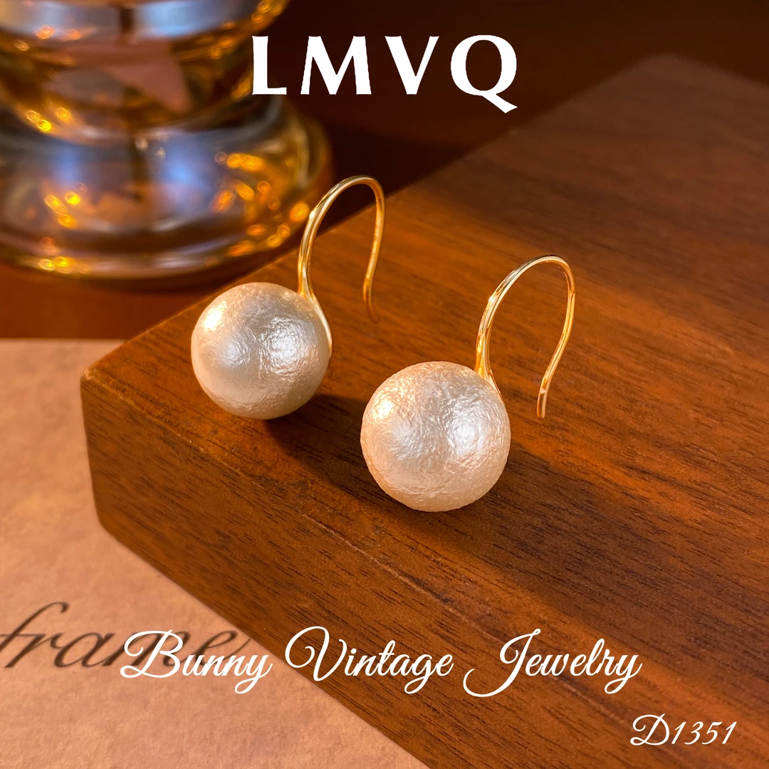 D1351 法★【洛克天鹅湖】秋冬LMVQ 罗曼维奇 限定 耳钩