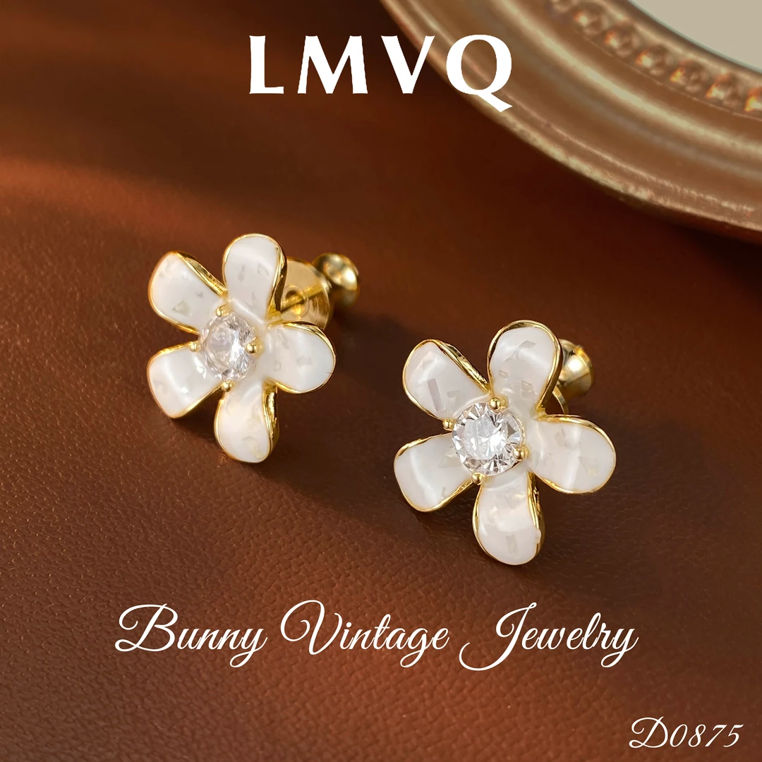 D1509 西班牙♣【艳阳花】 LMVQ X JOYIDT 花卉 耳钉