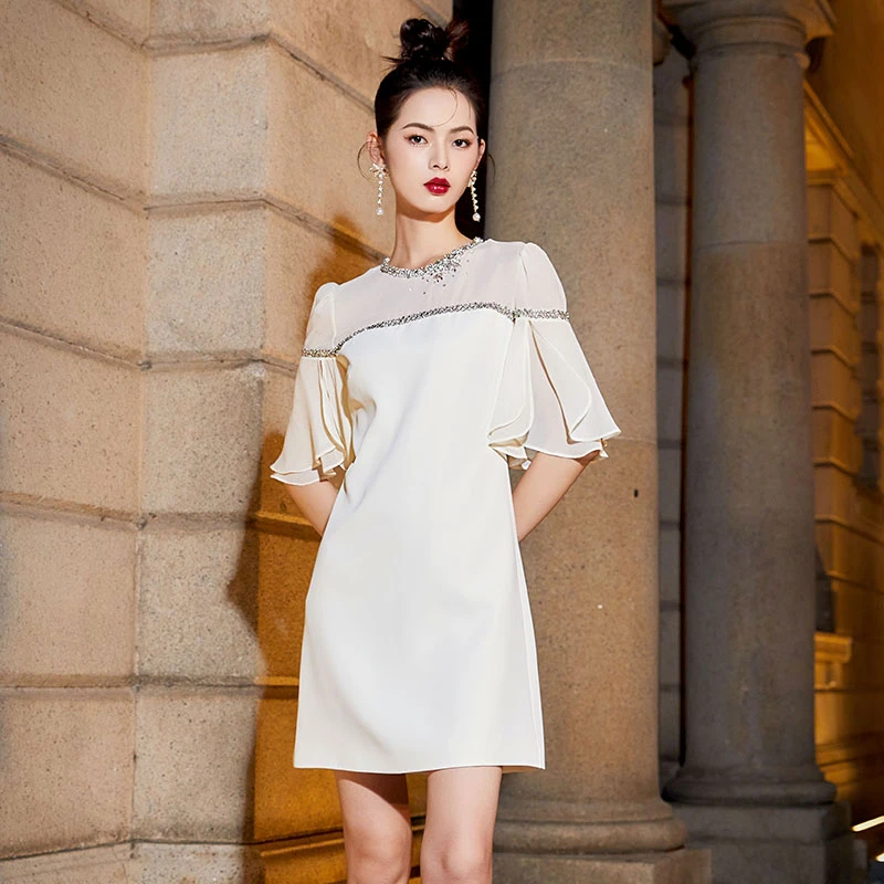 【思朵】Y23051小礼服裙女宴会伴娘服A版连衣裙高端轻奢礼服