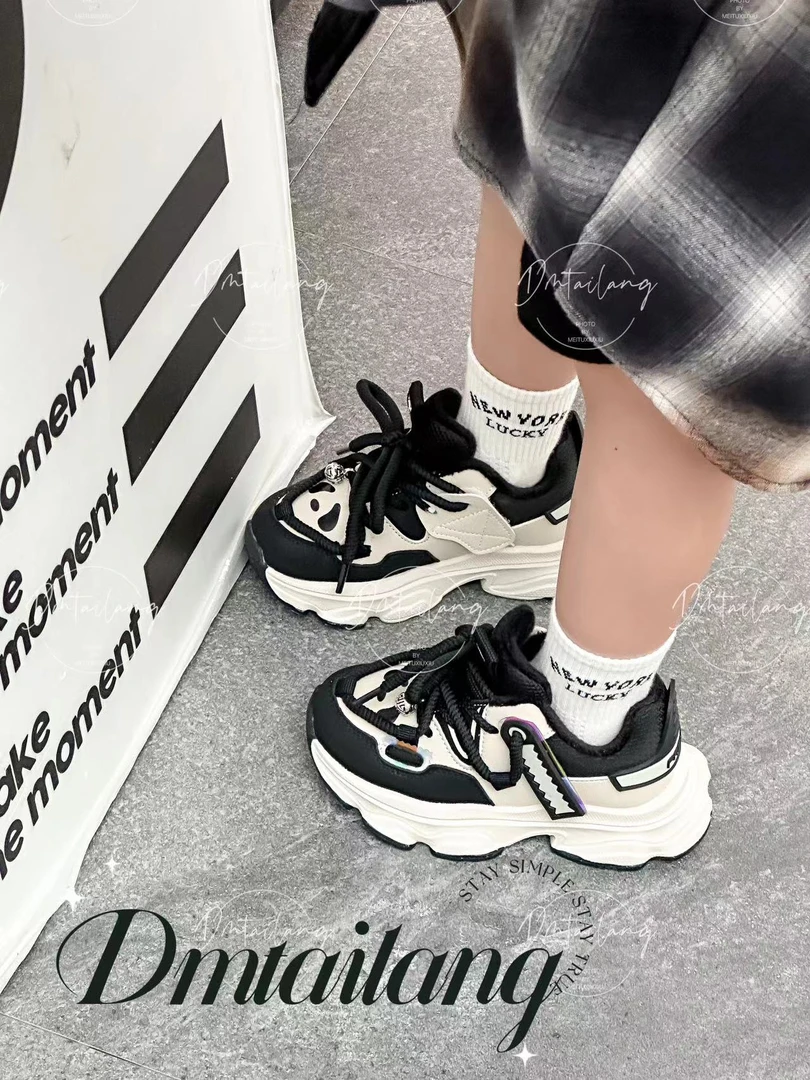 女童运动鞋春秋款儿童跑步老爹鞋时尚潮鞋