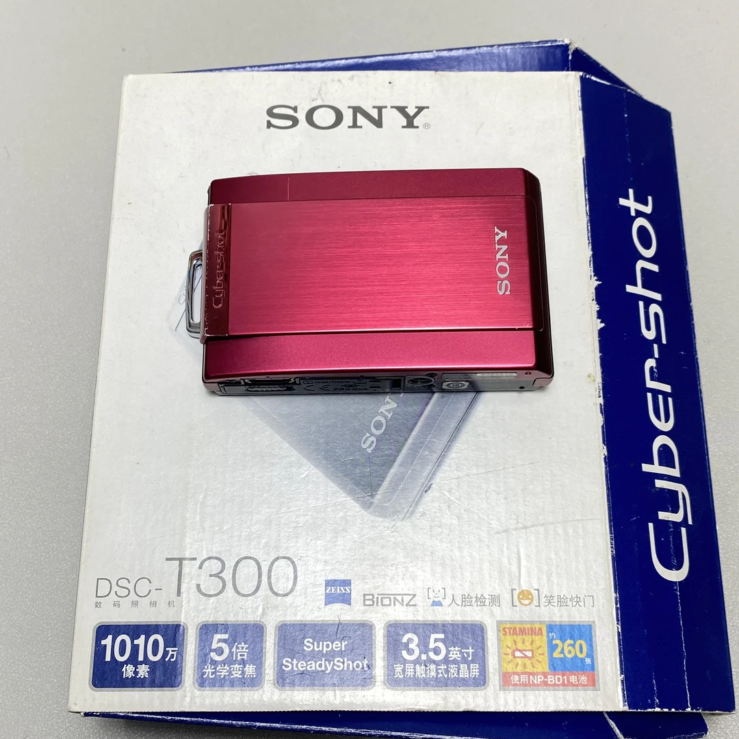 9新 Sony/索尼 索尼T300带原盒1000万像素5倍变焦触摸屏