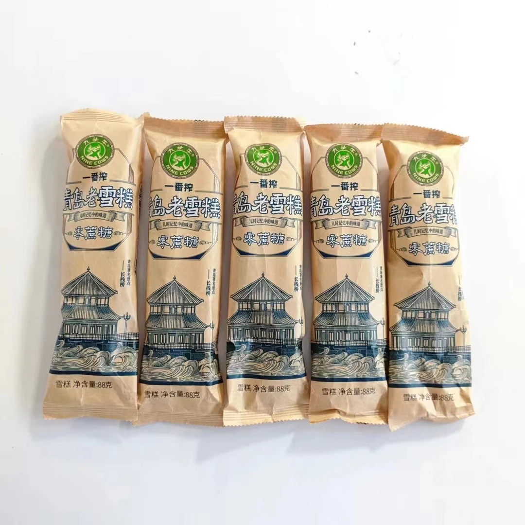 九头牛青岛老雪糕零蔗糖5支