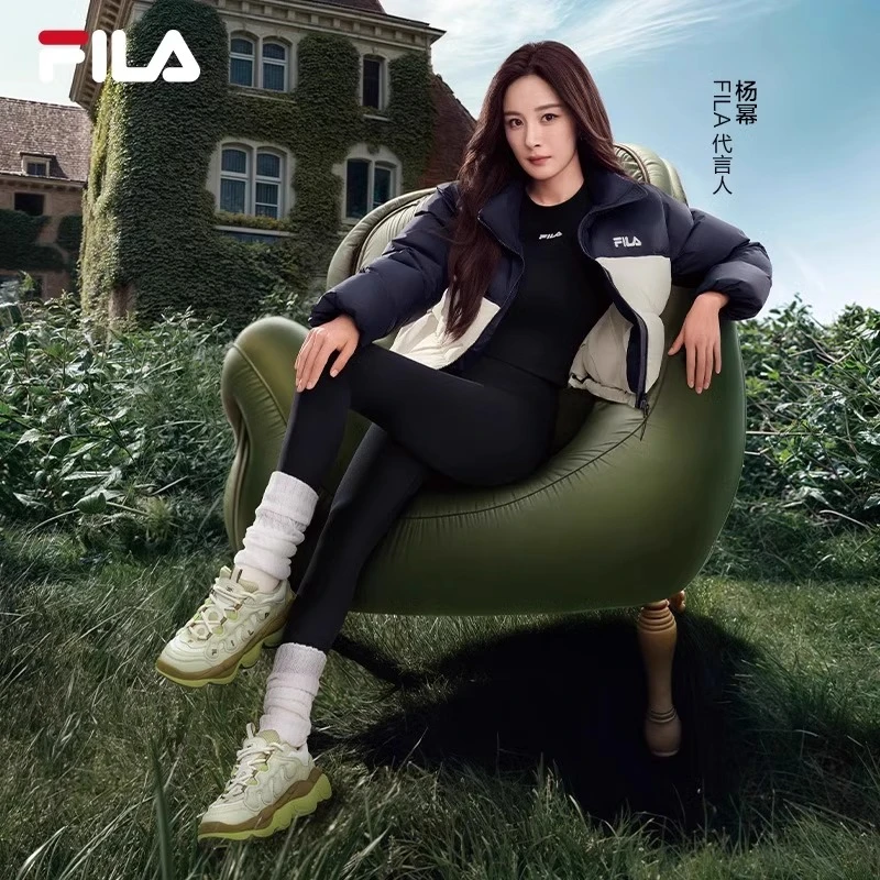 FILA斐乐女鞋【PEASE豌豆鞋】老爹鞋春季款休闲运动鞋F12W441117F