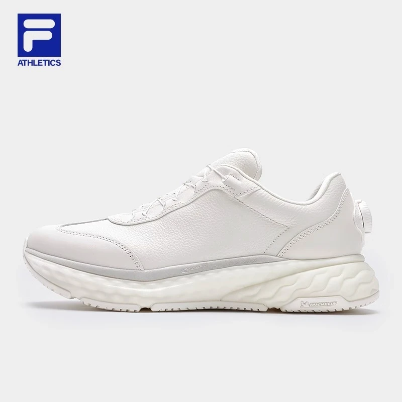 FILA斐乐男鞋【SPD猎豹皮面版】秋季耐磨减震运动跑步鞋A12M431113F