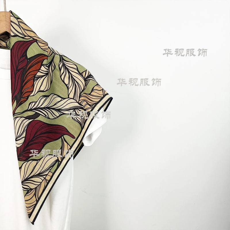 【浮生纪】新款丝绒手感艺术油画风格文艺气质复古围巾65*65CM