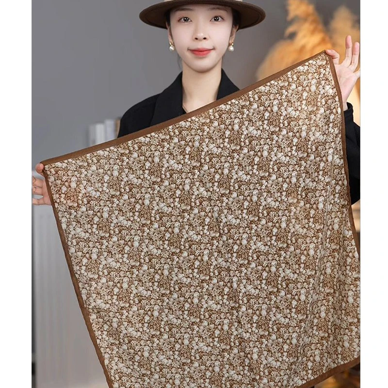 【云朵】花时尚人字棉小方巾女丝巾装饰领巾职业绑包围脖68*68