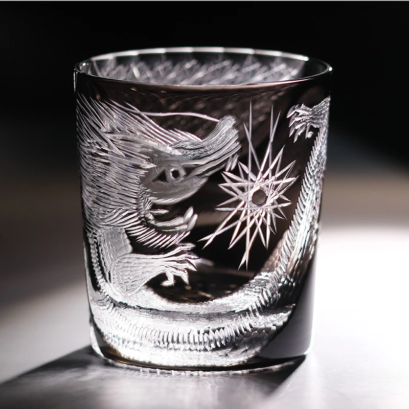 本命年龙杯威士忌杯日式江户切子洋酒杯家用高端洋酒杯20204新品