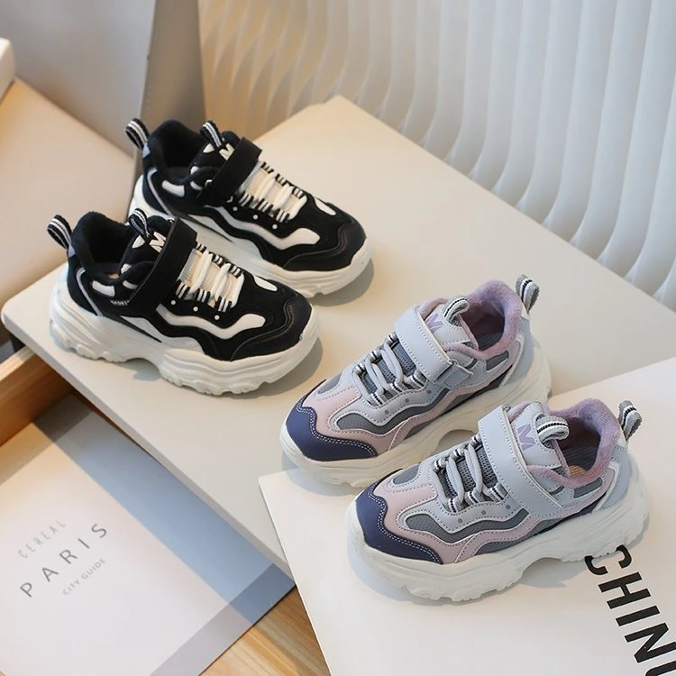 回力瑞女童轻便运动鞋2023秋冬季男童时尚跑步鞋儿童中大童休闲鞋