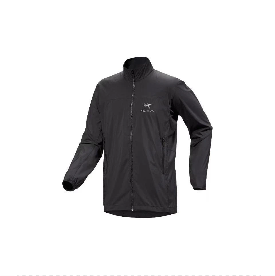 Arcteryx始祖鸟 SS23 Nodin 系列 风壳纯色品牌Logo轻薄防风长袖夹克 男款