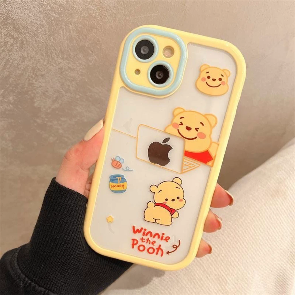 维尼熊适用苹果15promax手机壳14/13软12华为/小米/vivo/oppo女