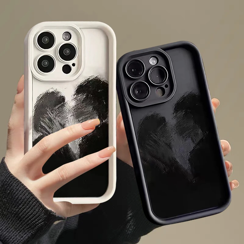虚幻情侣适用苹果15promax手机壳14/13软12华为/小米/vivo/oppo女