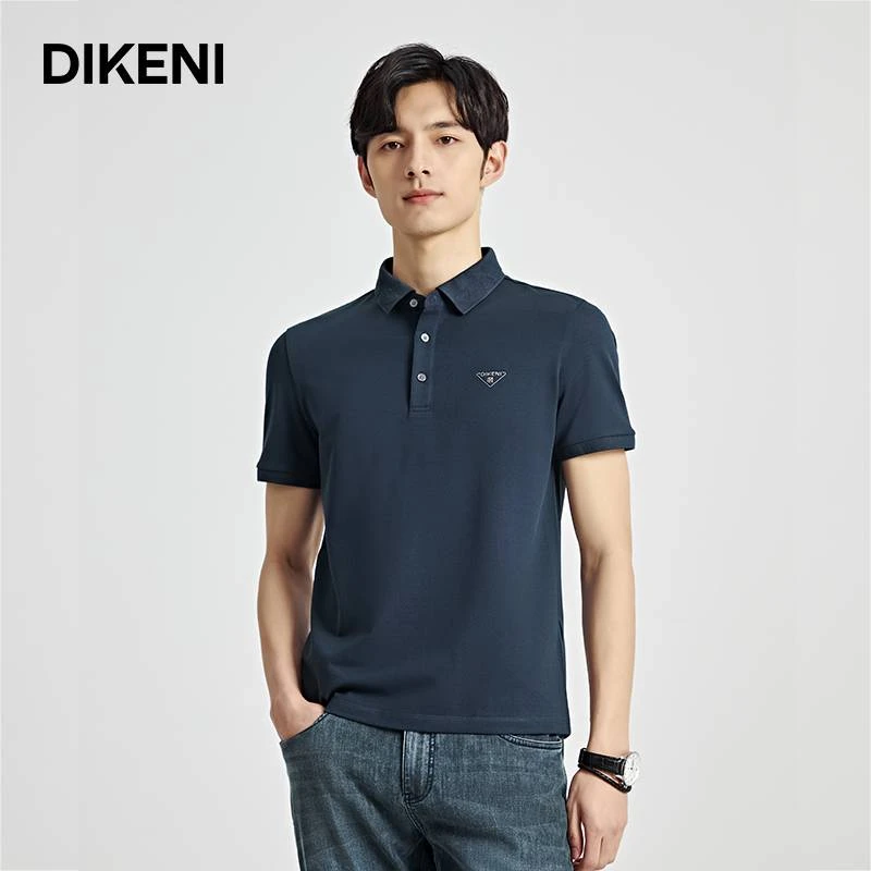 DIKENI石墨烯功能珠地微户外男士休闲透气翻领POLO衫13325G246