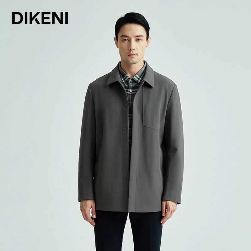 【巴尔马肯】迪柯尼25春季男士锦氨易打理款商务夹克风衣13542H063