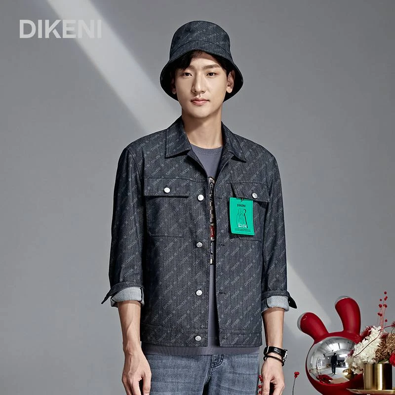 【百年单宁】迪柯尼时尚单宁IP系列复刻1034翻领单宁茄克13341G159