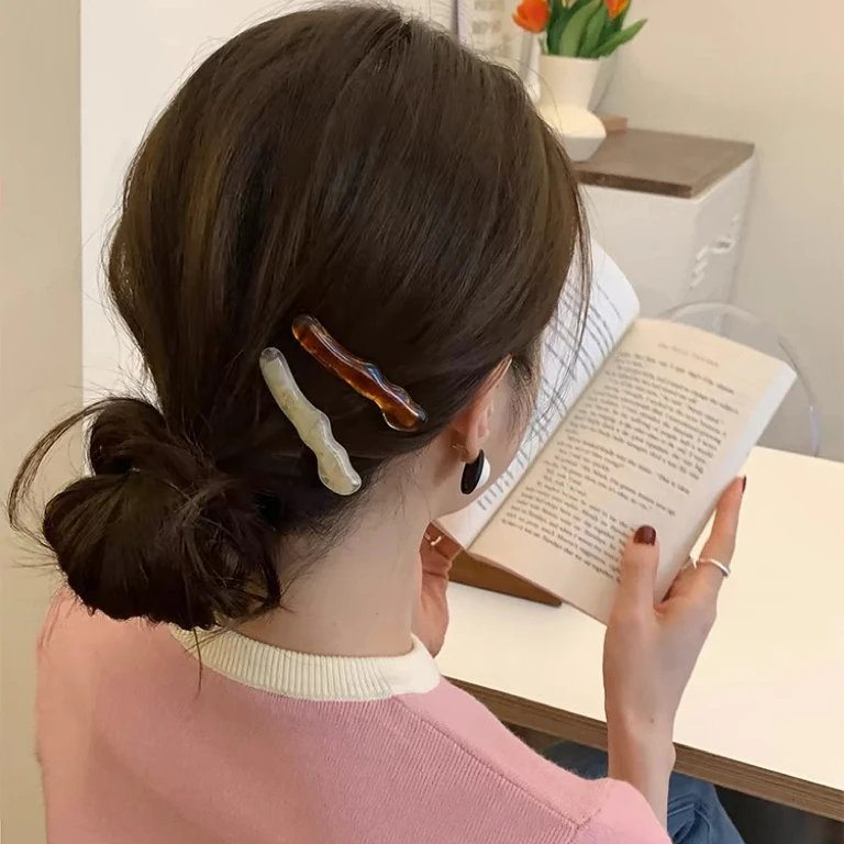 【20个】高级时尚醋酸泡菜国刘海夹鸭嘴夹可爱侧边碎发