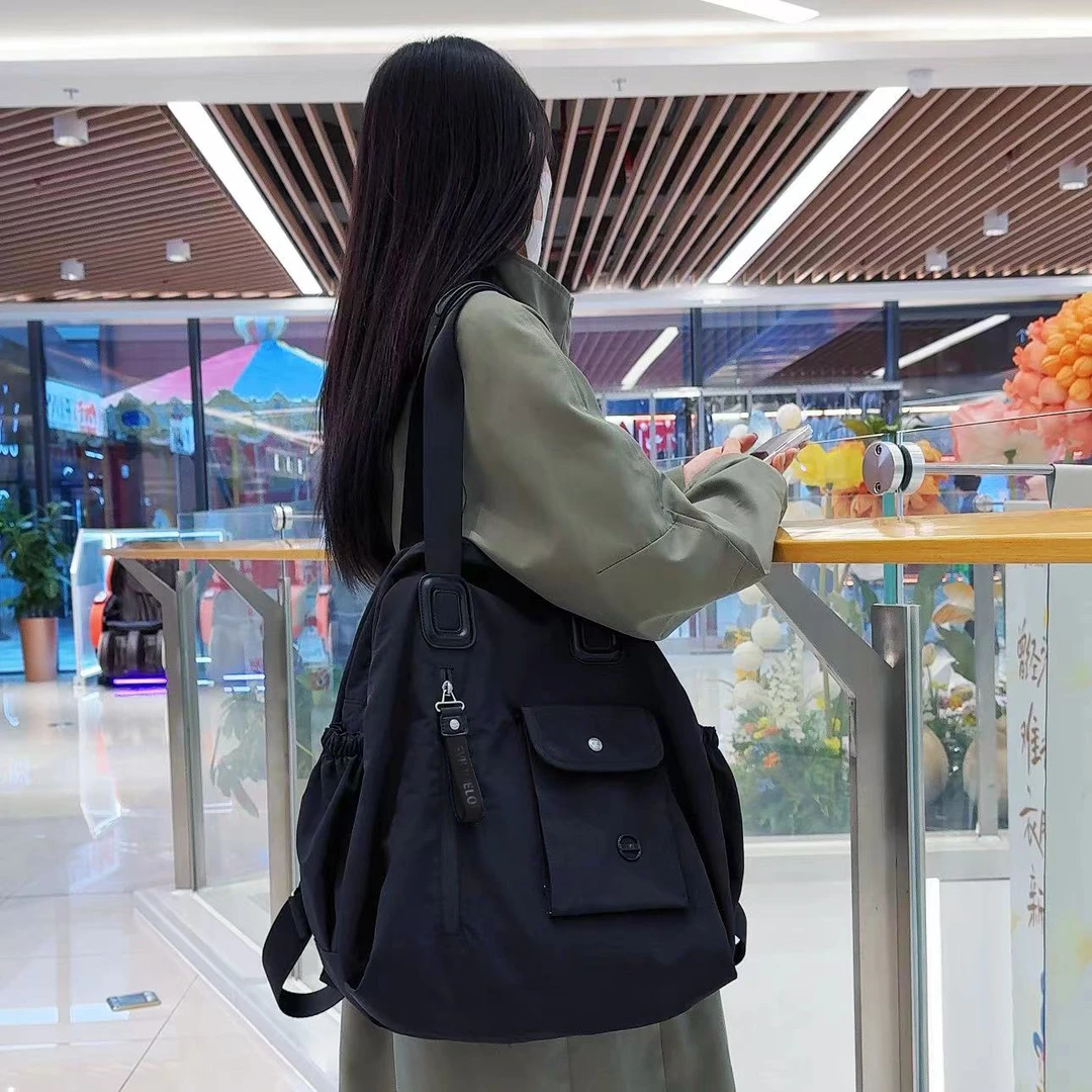 大容量韩系简约包包女新款时尚百搭单肩包网红ins高颜值双肩包