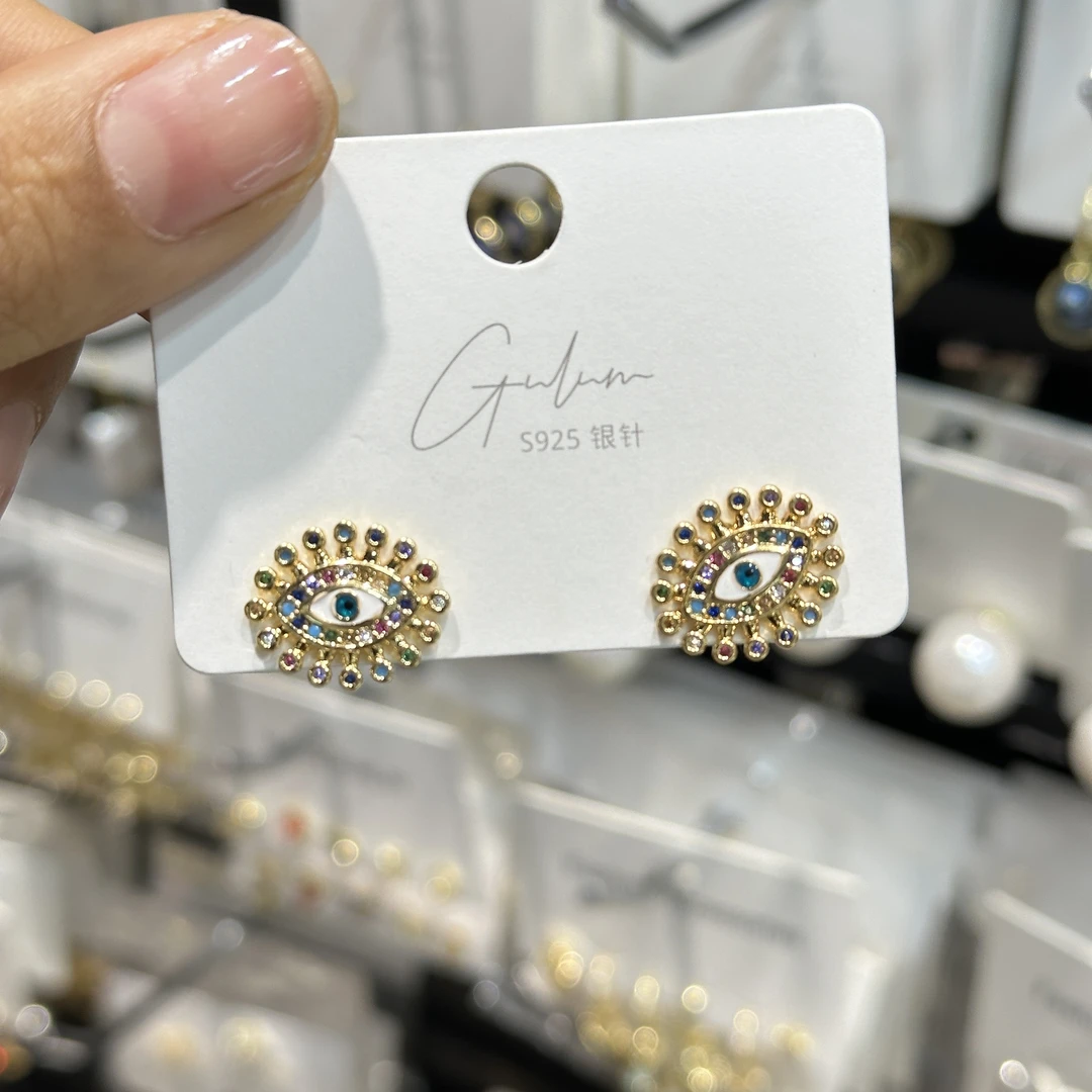 铜合金耳饰 Gulum 366 欧美耳环 气质个性满钻