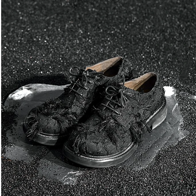 日着原创设计女鞋秋冬新款鞋子潮流百搭休闲大圆头单鞋女RC8690X3