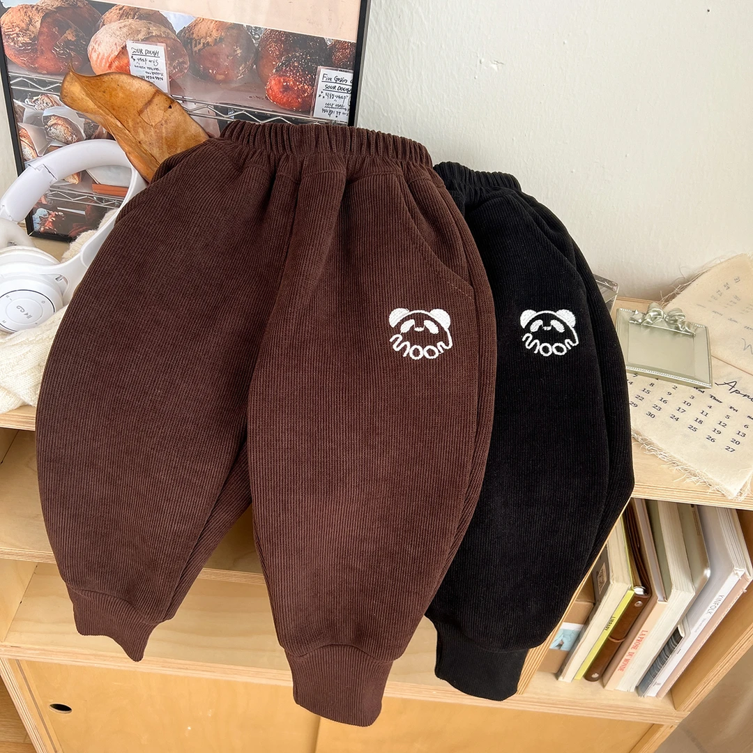 【舅舅专属】【顾奈】儿童贝贝绒熊猫加绒休闲裤KZ23577