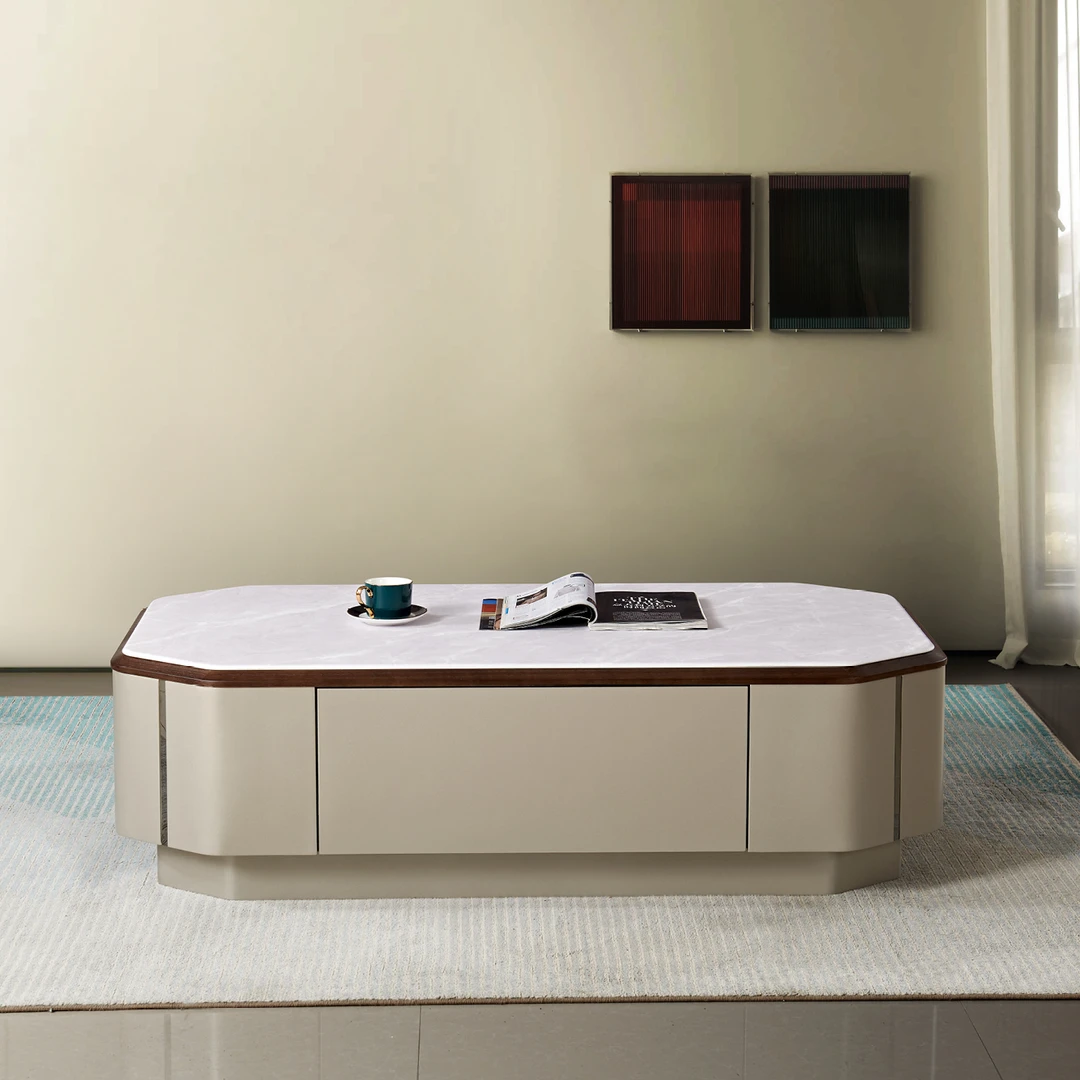 意式轻奢创意科技石茶几储物极简新款简约客厅现代家用户型高级