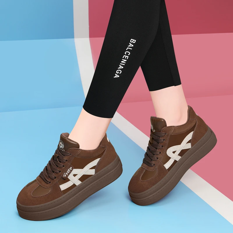 厚底加绒德训鞋女棉鞋2024冬季韩版圆头百搭低帮休闲鞋女磨砂板鞋