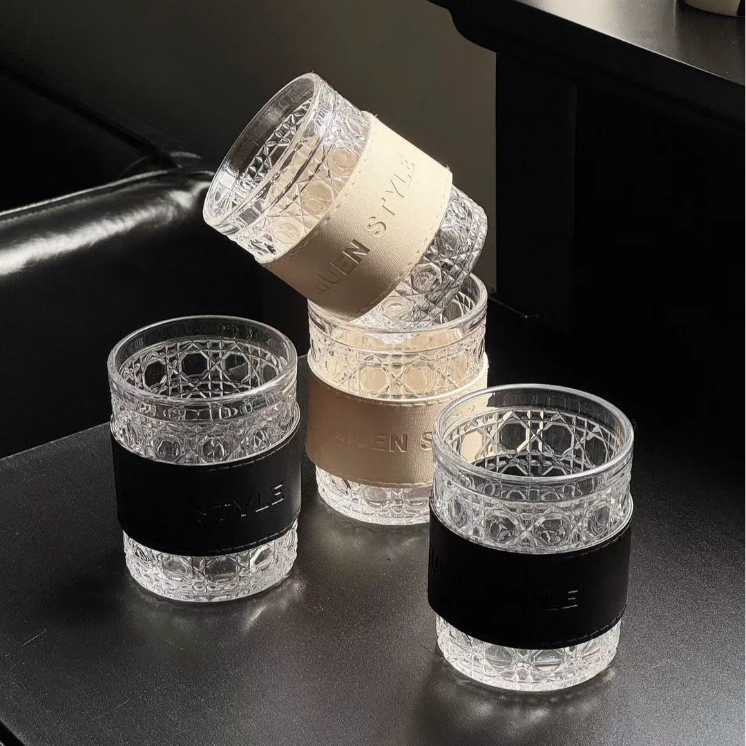 玻璃杯套装家用喝水透明水杯新款女生大容量泡茶茶杯高级加厚杯子