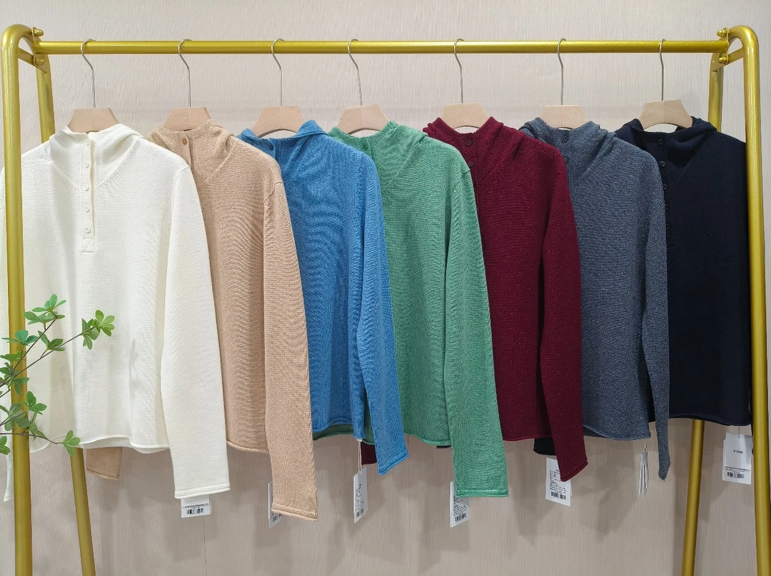 【Hua】1065女款百搭长袖秋冬季时尚连帽纯色套头衫