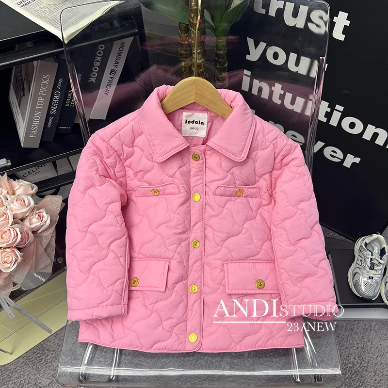 〖ANDI〗订制冬季中大童新款洋气百搭棉外套1865