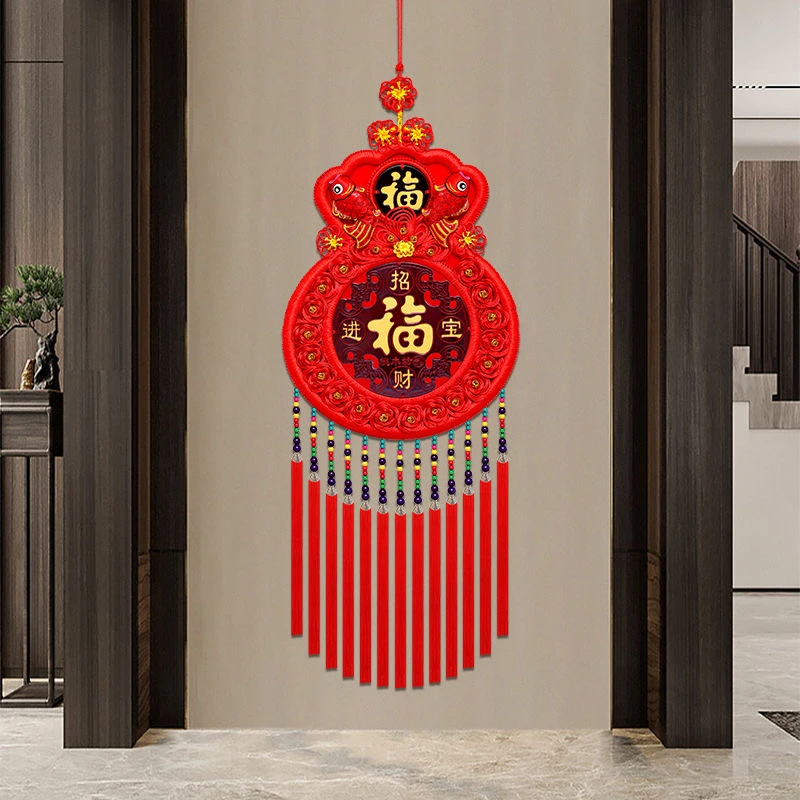 【代代有钱】高档中国结对联必备挂件客厅背景墙装饰背景墙装饰