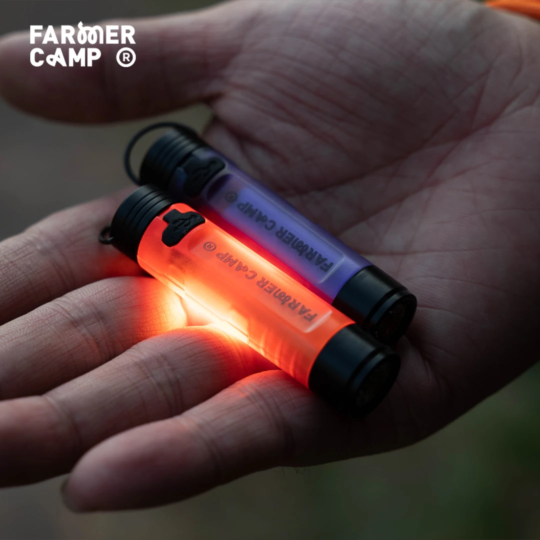 Farmer camp多功能迷你钓鱼灯夜钓饵料上饵LED户外照明应急小手电
