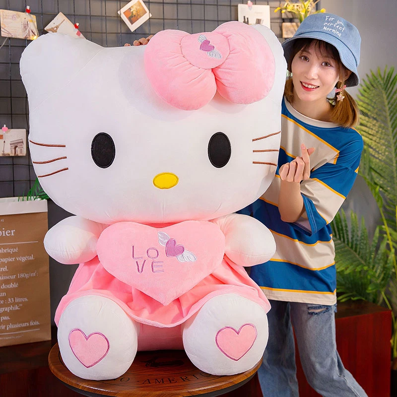少女心公仔超萌可爱儿童哄睡Kitty猫KT猫咪女生生日礼物抱枕玩偶