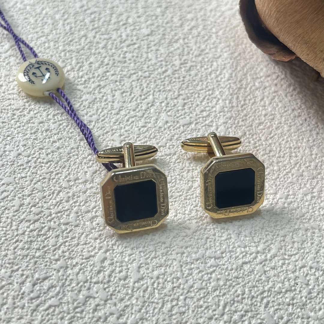 90新 DIOR/迪奥 【六六中古】孤品复古袖扣km4233