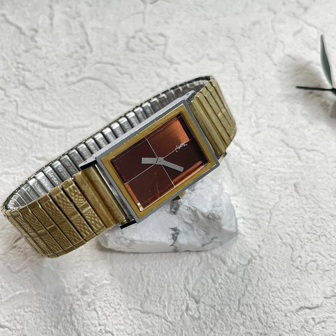 90新 YSL/圣罗兰 【六六中古】孤品复古弹力手表cp1175