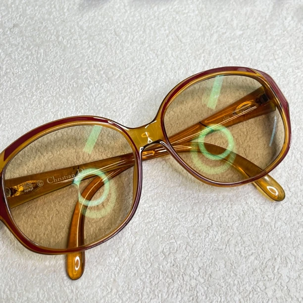 90新 DIOR/迪奥 【六六中古】孤品简约眼镜cp1254尺寸13*4