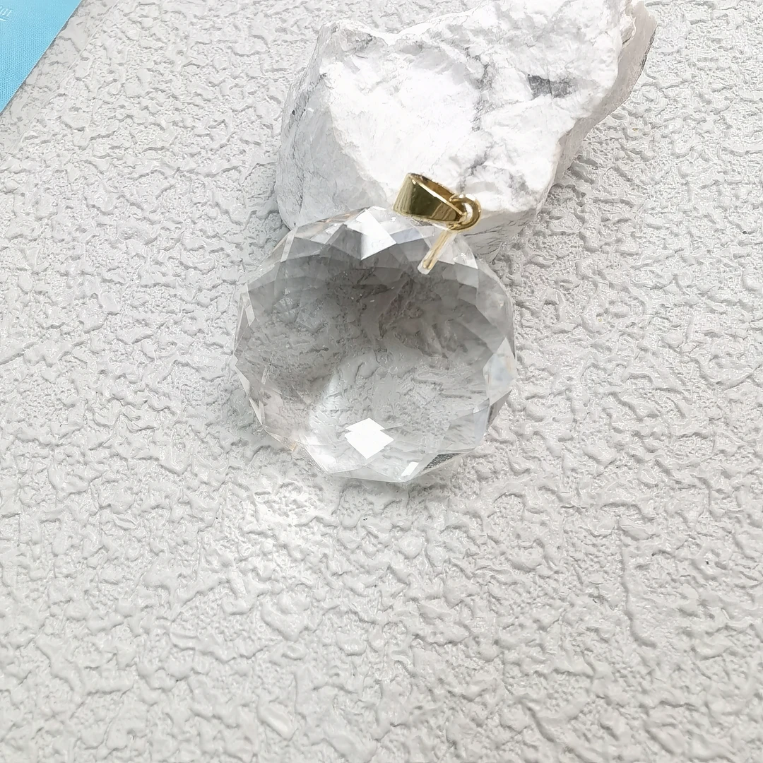 90新  【六六中古】孤品复古水晶吊坠aw2865