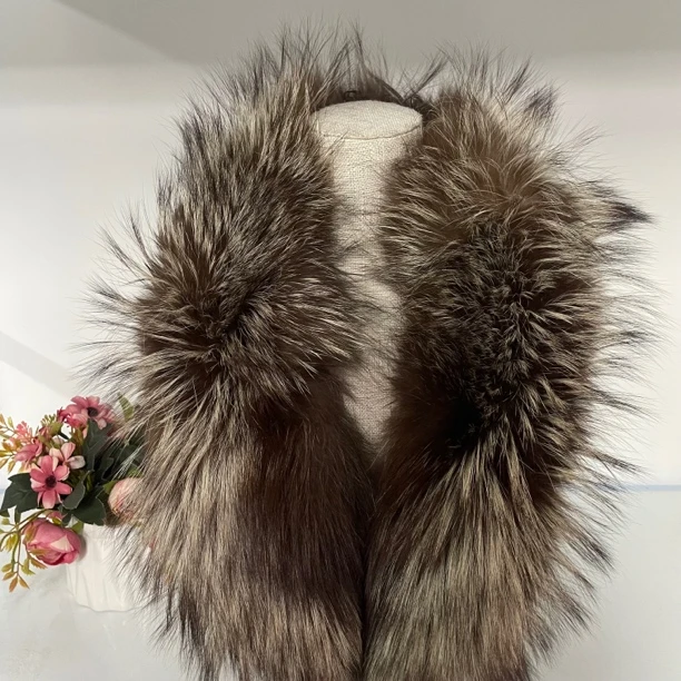 90新  【六六中古】孤品复古狐狸毛毛领ay1240