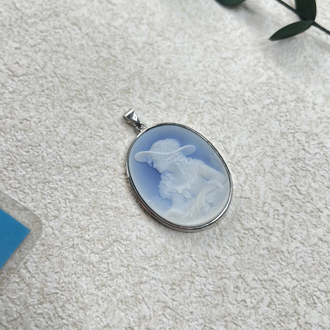 全新未使用  【六六中古】孤品s925玛瑙吊坠aw7733