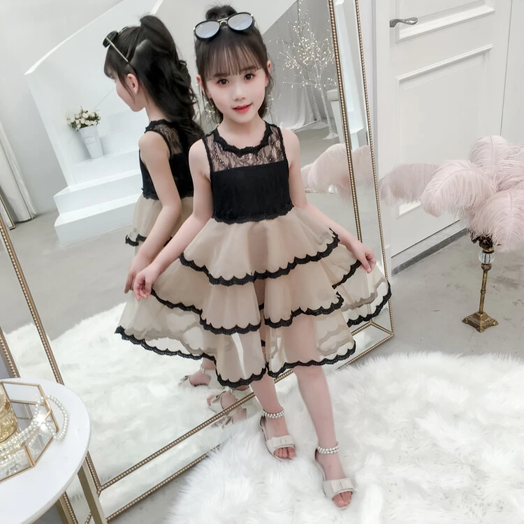 [新中式仙网纱裙]女童夏季连衣裙儿童裙子夏装小女孩洋气森系