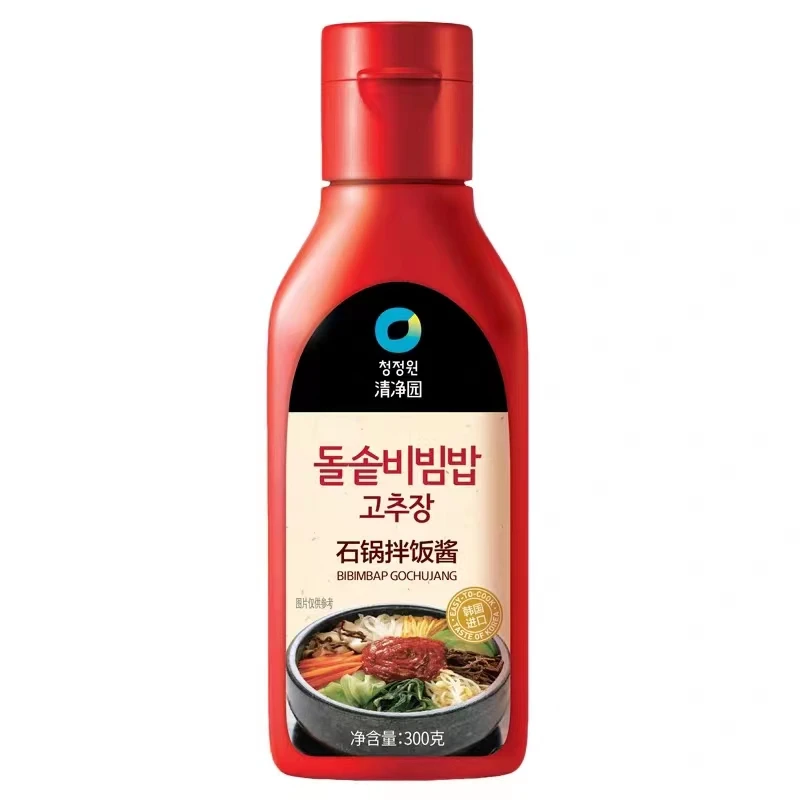 韩国进口清净园石锅拌饭酱300g韩式年糕辣椒酱甜酱复合方便产品