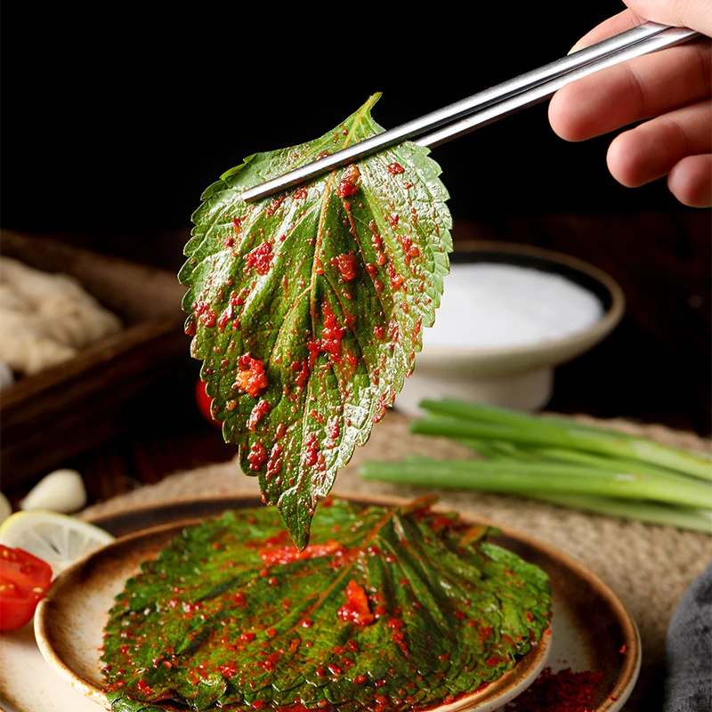 农一正宗韩国苏子叶泡菜200g*3袋咸菜下饭开胃菜新鲜韩式即食鲜嫩