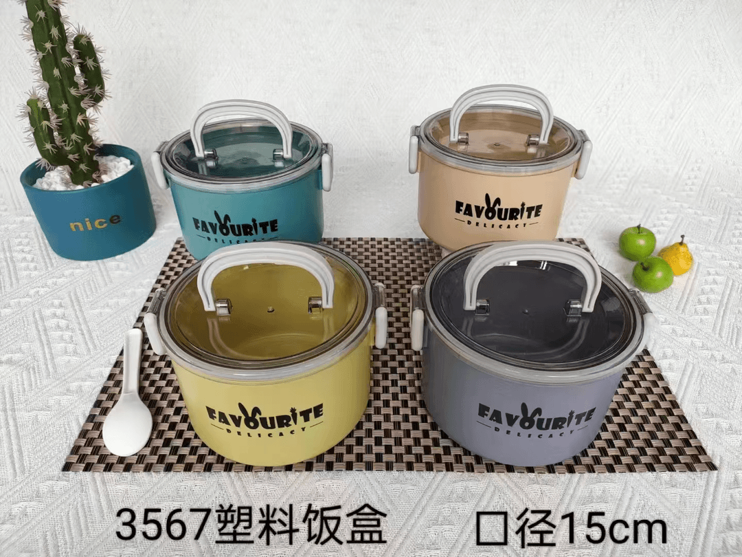 3567塑料饭盒8个