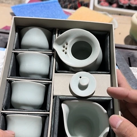 紫砂瑕疵茶具，慎拍