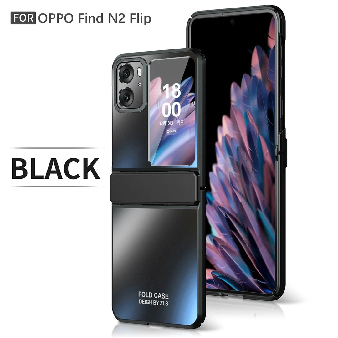 适用oppo find n2flip折叠屏N2FLIP星空平整铰链全包防摔保护皮套