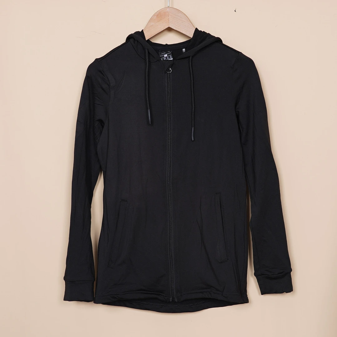 运动外套内里有薄绒拉链紧身显瘦显身材吸湿健身户外休闲上衣C427