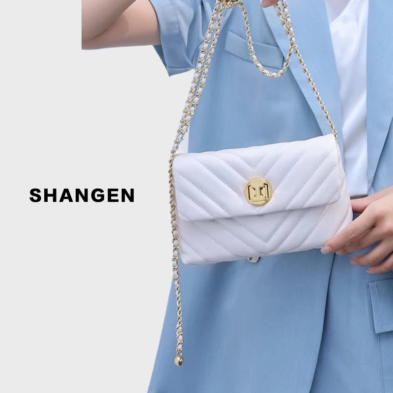 【尚恩CC】J-A8302-白色-RAIN.CUN轻奢小众女士包