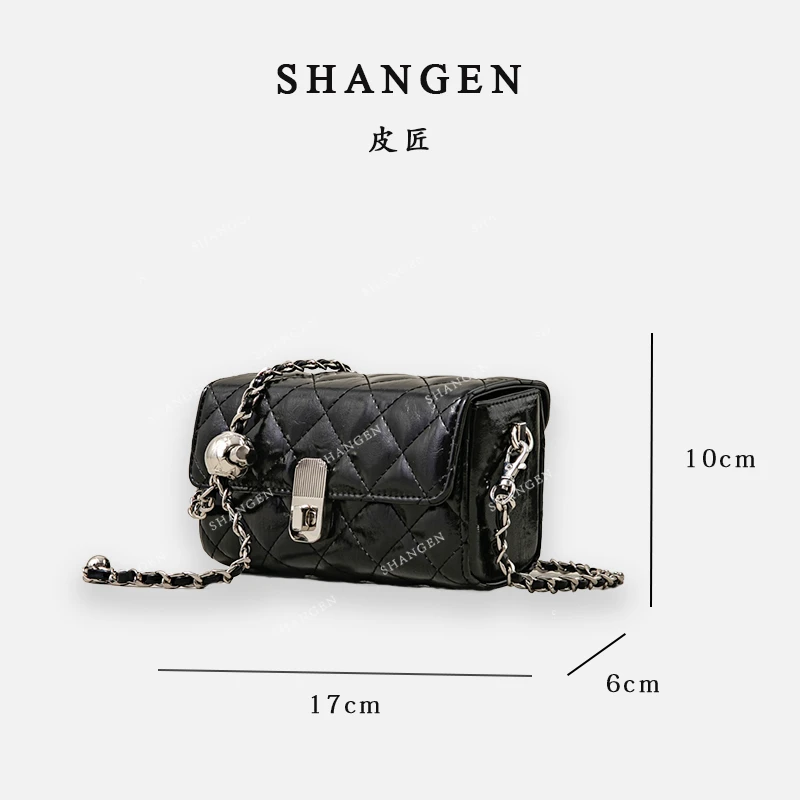 【尚恩CC】SK-92558-黑色-轻奢时尚女士新款手提单肩斜挎包