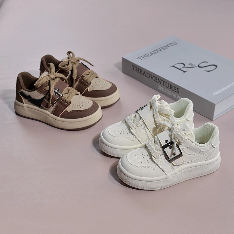 【2926】童鞋超纤皮儿童板鞋春秋新款运动板鞋男童女童百搭潮鞋